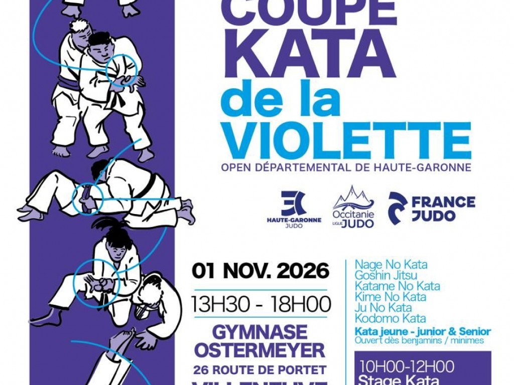 Image de l'actu '01/11/2026 - Coupe kata de la violette'